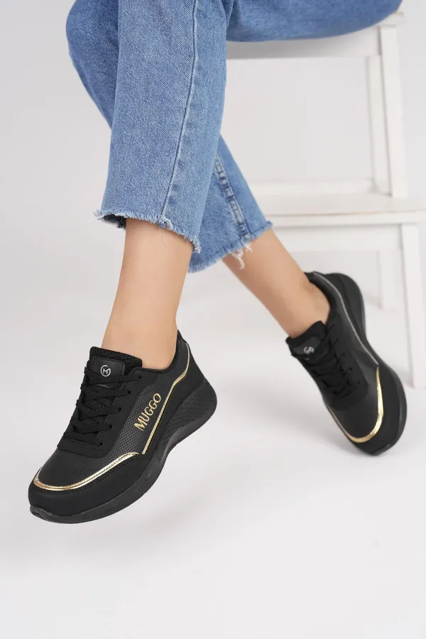 Chaussures de sport orthopédiques décontractées à lacets pour femmes Muggo Happy Guaranteed, élégantes et confortables