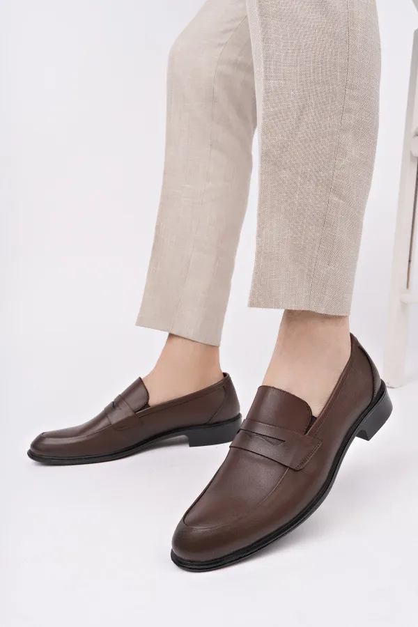 Chaussures classiques pour hommes Muggo H040 en cuir véritable