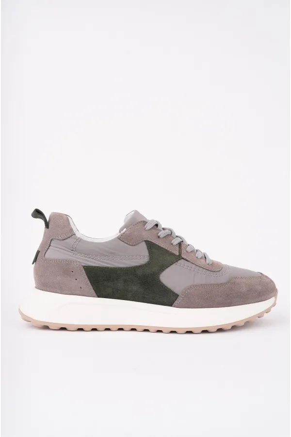 Chaussures de sport décontractées pour hommes Muggo SVENSON, à lacets et semelle épaisse, en cuir véritable.