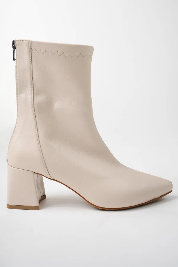 Bottes à talons pour femmes Muggo DARJA garanties à bout pointu et fermeture éclair à l'arrière