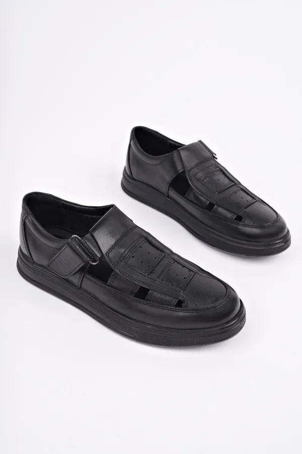 Muggo Oliver Guaranteed Men's Casual Classic Genuine Leather Comfortable Orthopedic Sandals