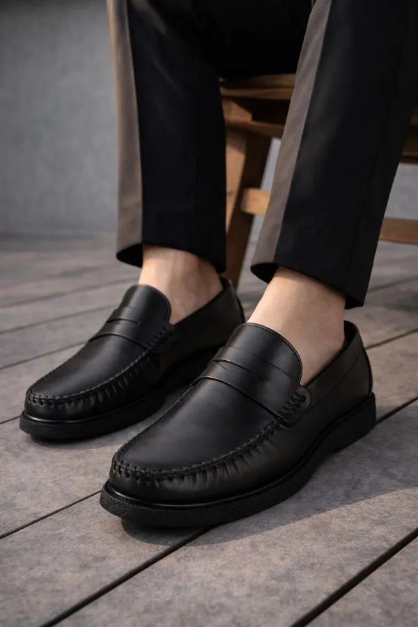 Muggo GENTZ Genuine Leather Comfortable Sole Men's Casual Classic Loafer Shoes