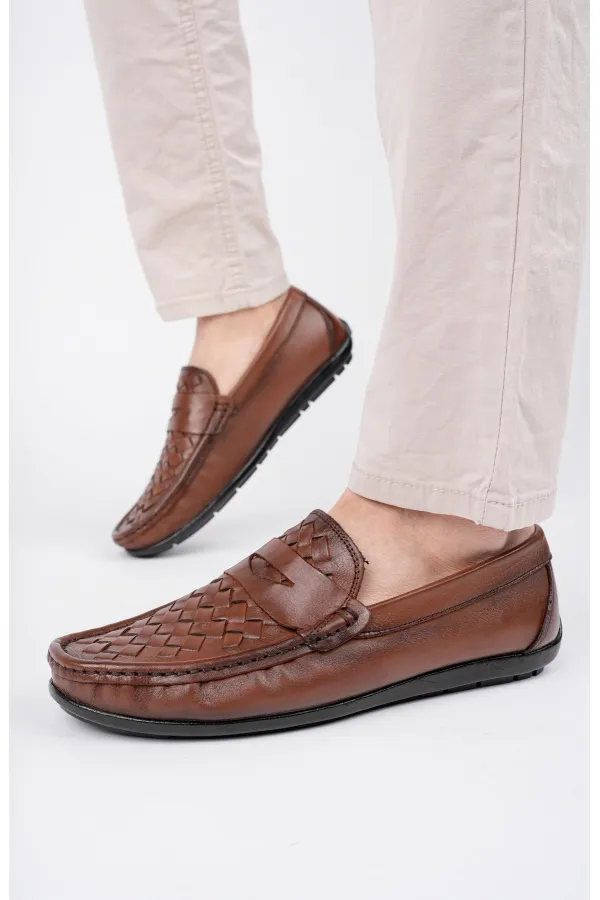 Chaussures décontractées pour hommes Muggo WOLTZ en cuir véritable classique garanti