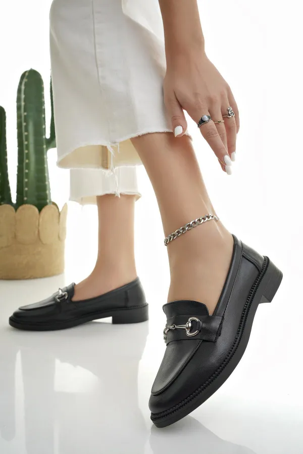 Mocassins décontractés pour femmes Muggo SUSSIE avec boucle métallique garantie