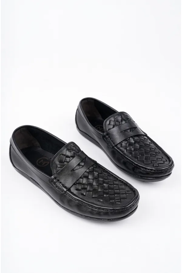 Chaussures décontractées pour hommes Muggo WOLTZ en cuir véritable classique garanti