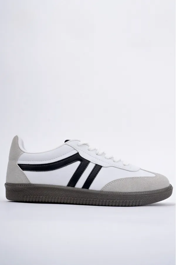 Muggo GARCİA Garantili Unisex Ortopedik Günlük Bağcıklı Yürüyüş Koşu Sneaker Spor Ayakkabı