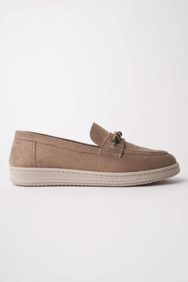 Mocassins décontractés en daim à détails perlés pour femmes Muggo AUREVA