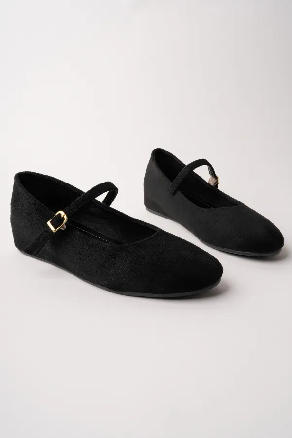 Ballerines Muggo BERNY à talon caché, en cuir, à bride unique pour femmes