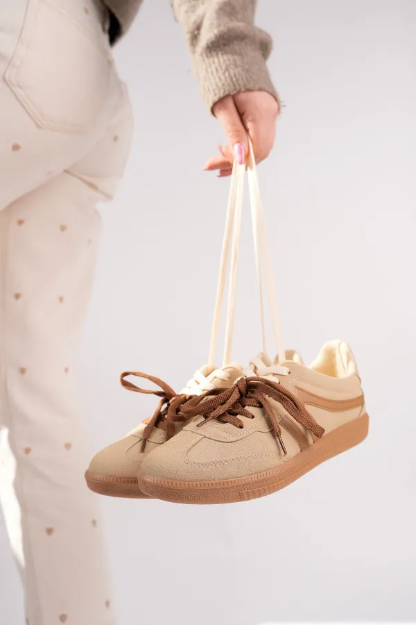 Muggo HUXLEY Double Lace-Up Women's Casual Sneaker Sports Shoes