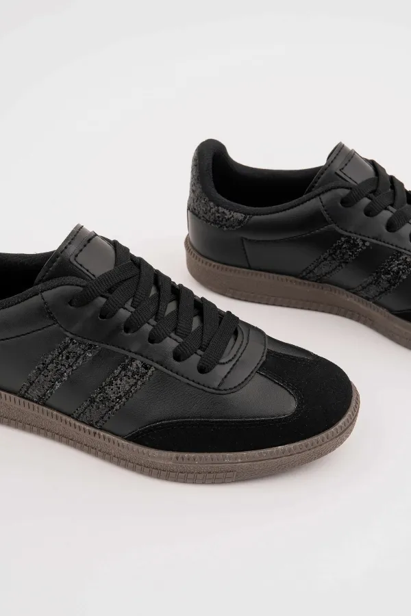 Muggo SPARKLY Kadın Sim Detaylı Günlük Sneaker Spor Ayakkabı