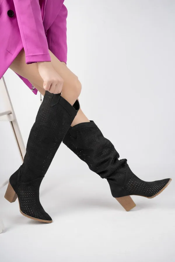 Muggo Maryland Garantili Kadın Lazer Kesim Şık Tarz ve Rahat Yazlık Bot