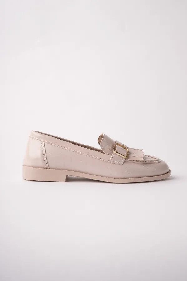 Mocassins décontractés à pampilles et boucle dorée Muggo pour femmes