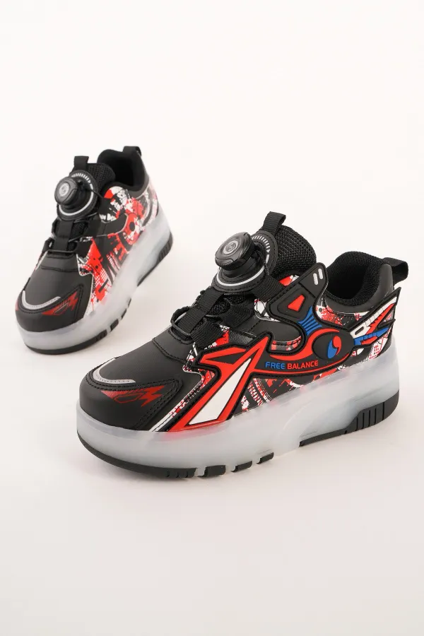 Muggo PATO Çocuk Işıklı Patenli Tekerlekli Sneaker Spor Ayakkabı