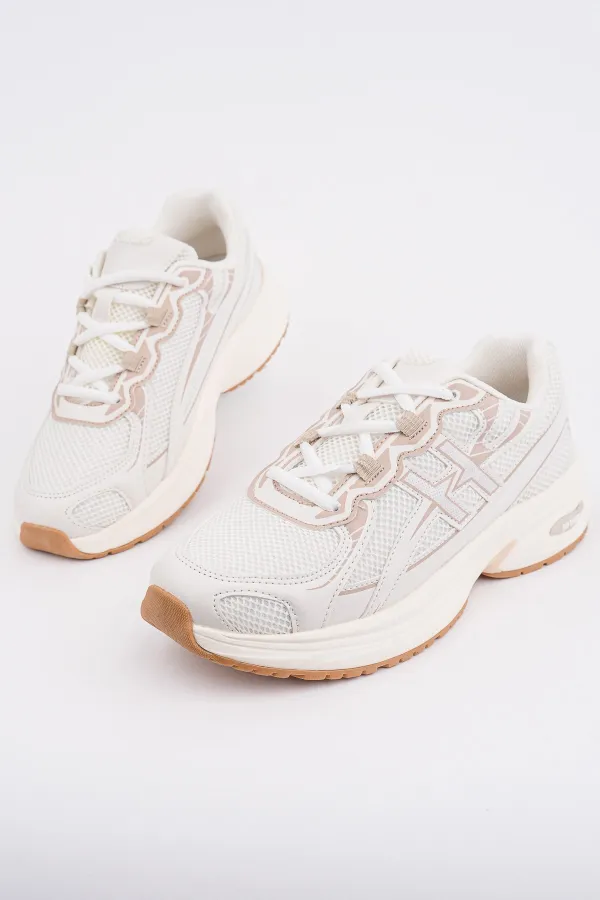 Muggo HYNEX Women's Thick Sole Lace-up Casual Sneaker Sports Shoes