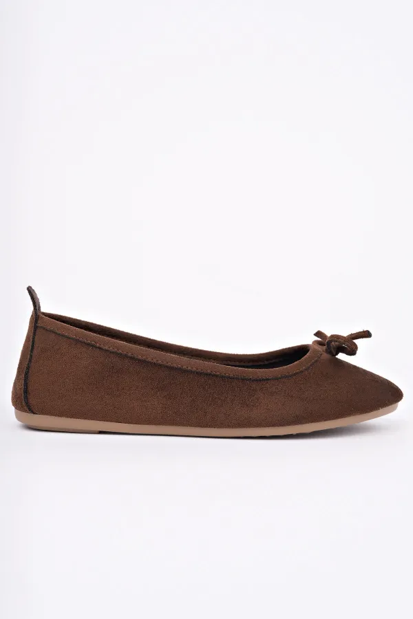 Muggo MİU Fiyonklu Kadın Deri Günlük Babet