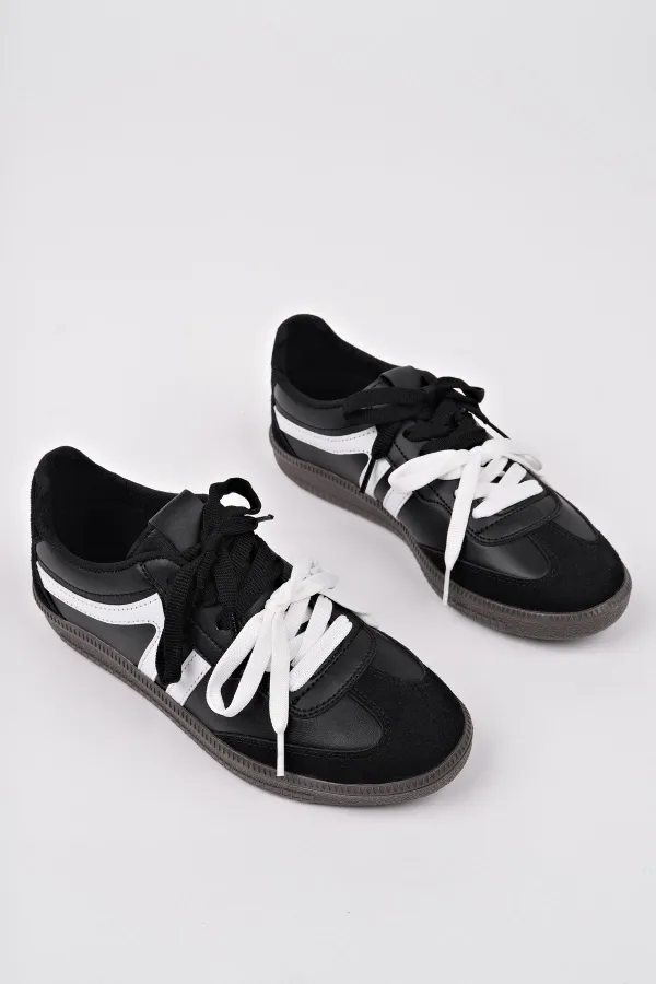 Muggo RETRO Çift Bağcıklı Günlük Kadın Sneaker Spor Ayakkabı