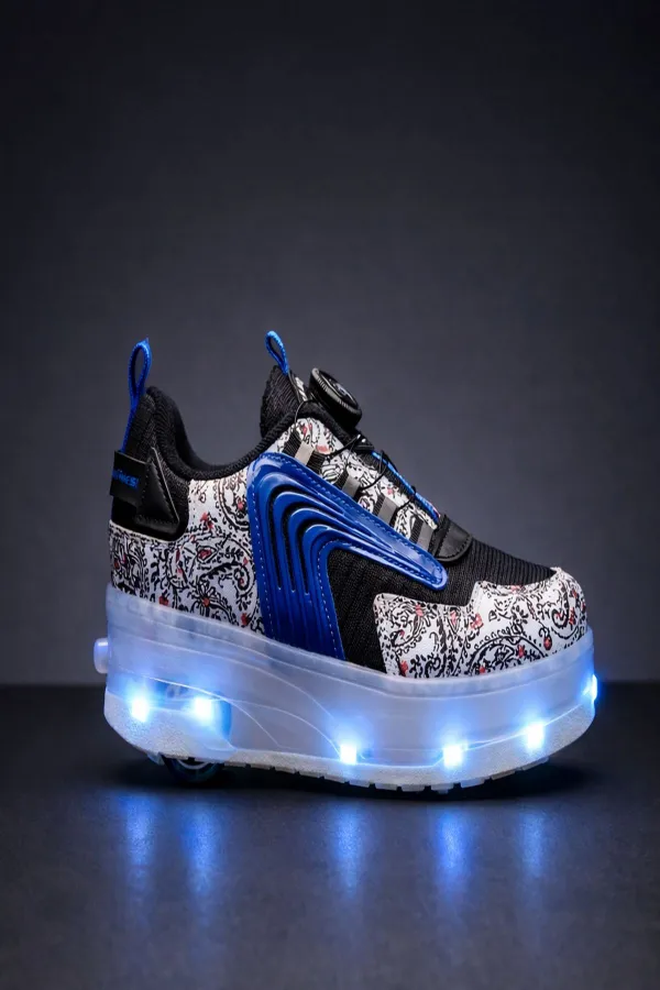 Muggo FLOW Çocuk Işıklı Patenli Tekerlekli Sneaker Spor Ayakkabı Muggo FLOW Çocuk Işıklı Patenli Tekerlekli Sneaker Spor Ayakkabı