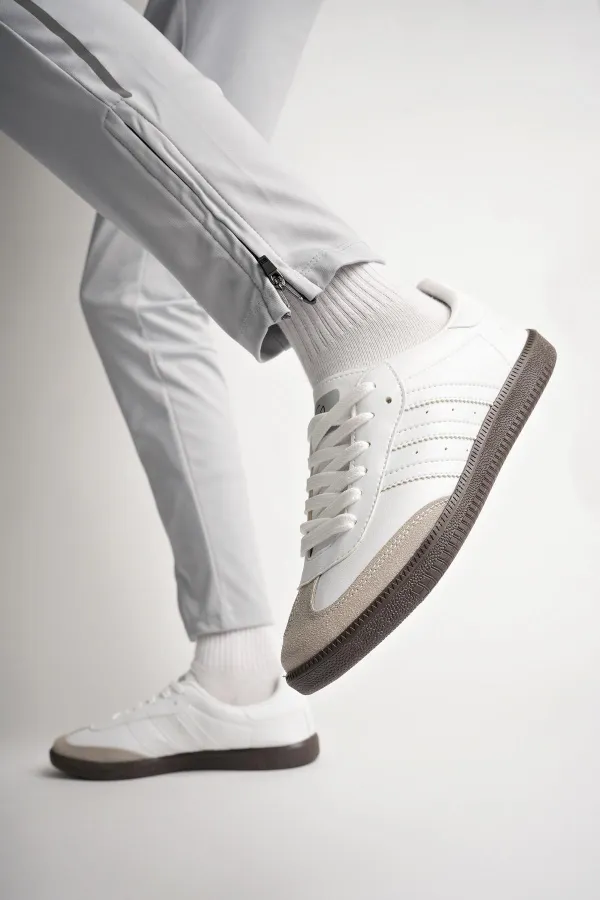 Muggo JABBAR Unisex Ortopedik Günlük Garantili Bağcıklı Yürüyüş Koşu Sneaker Spor Ayakkabı