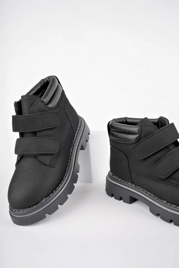 Bottes Muggo GADGET pour enfants, unisexes, confortables et résistantes au froid, avec fermeture velcro.