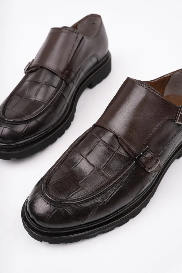 Chaussures orthopédiques décontractées pour hommes Muggo DIEGO Classic en cuir véritable