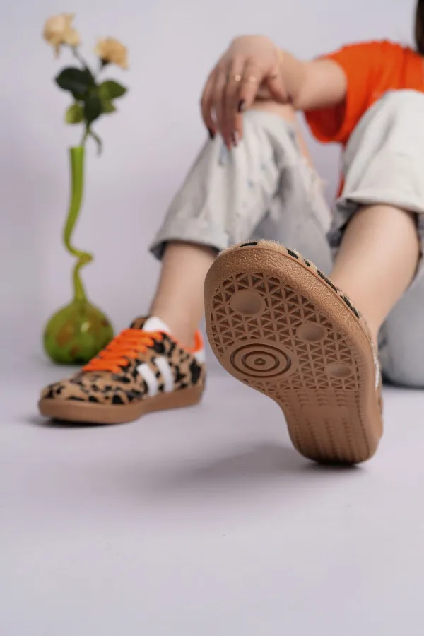 Muggo TAUPE Double Lace-Up Women's Casual Sneaker Sports Shoes