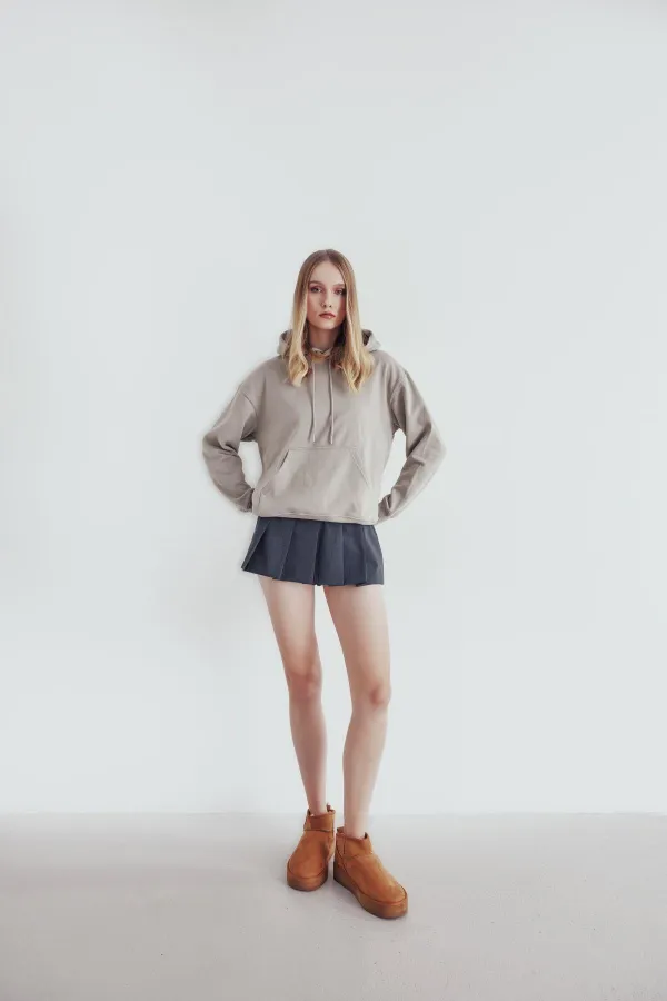 Bottines courtes décontractées Muggo HUG Guaranteed pour femmes, à semelle épaisse et doublure en fourrure.