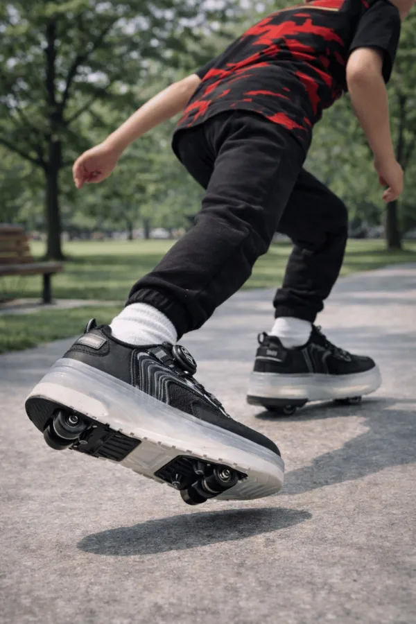 Muggo FLOW Kids Light-Up Roller Skate Sneaker Sports Shoes Muggo FLOW Kids Light-Up Roller Skate Sneaker Sports Shoes