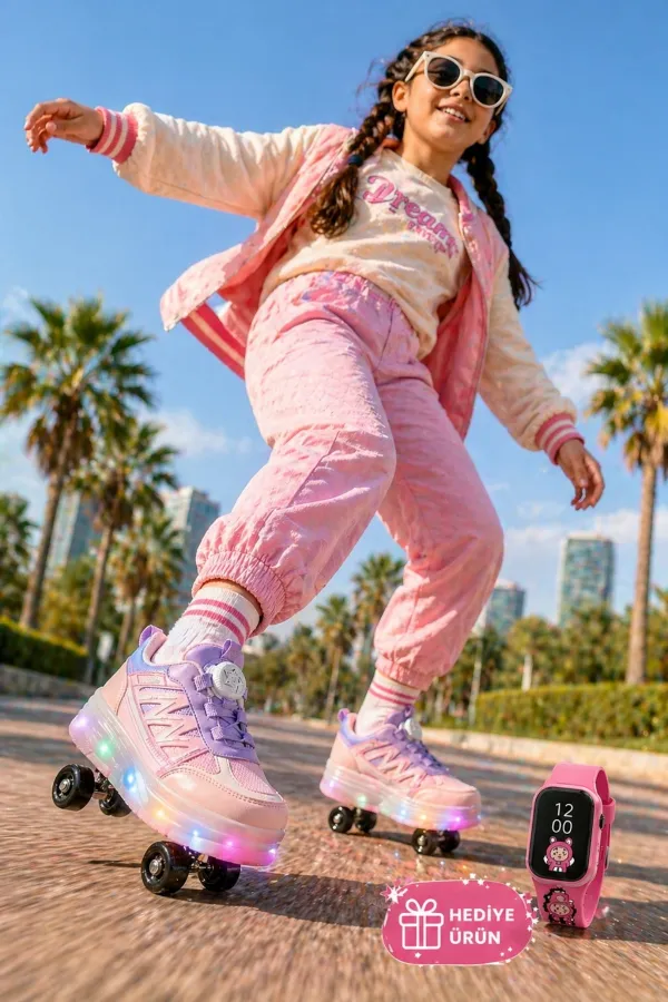 Muggo SKY Kids Light-Up Roller Skate Sneaker Sports Shoes Muggo SKY Kids Light-Up Roller Skate Sneaker Sports Shoes