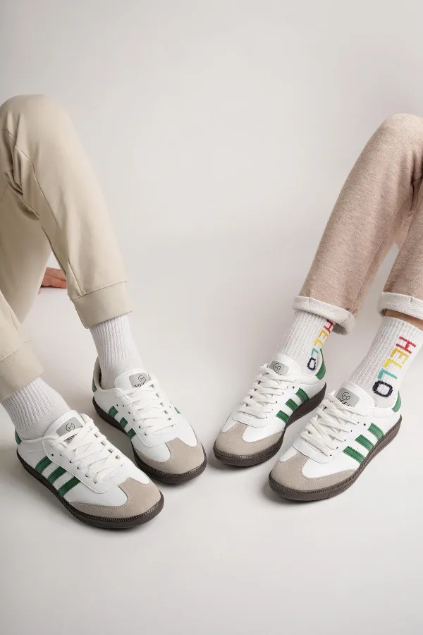 Muggo JABBAR Unisex Ortopedik Günlük Garantili Bağcıklı Yürüyüş Koşu Sneaker Spor Ayakkabı