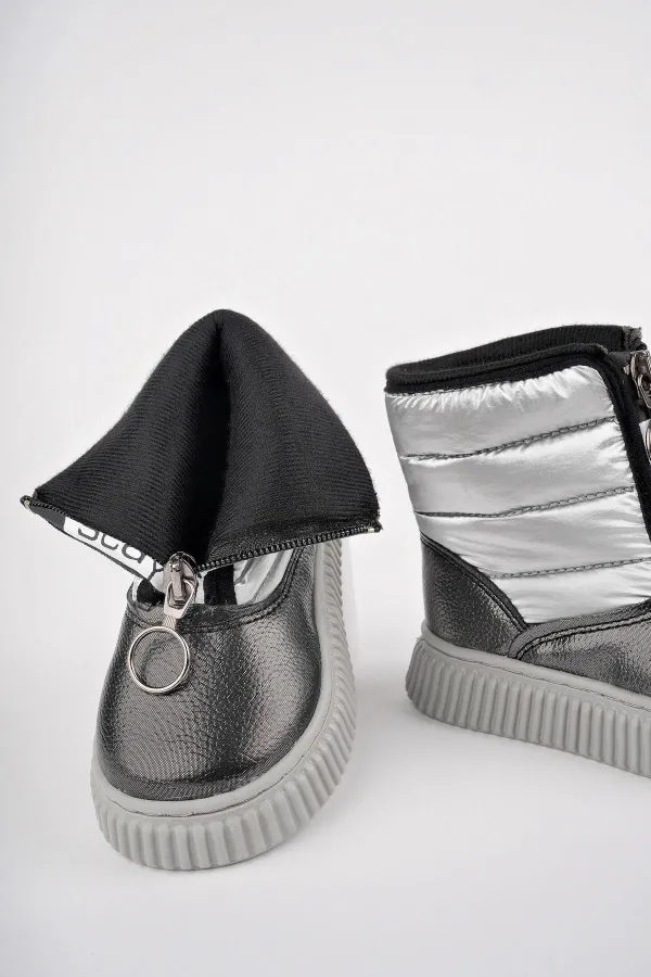 Bottes de pluie et de neige pour bébé Muggo CANDY, confort garanti, avec fermeture éclair avant et doublure en fourrure