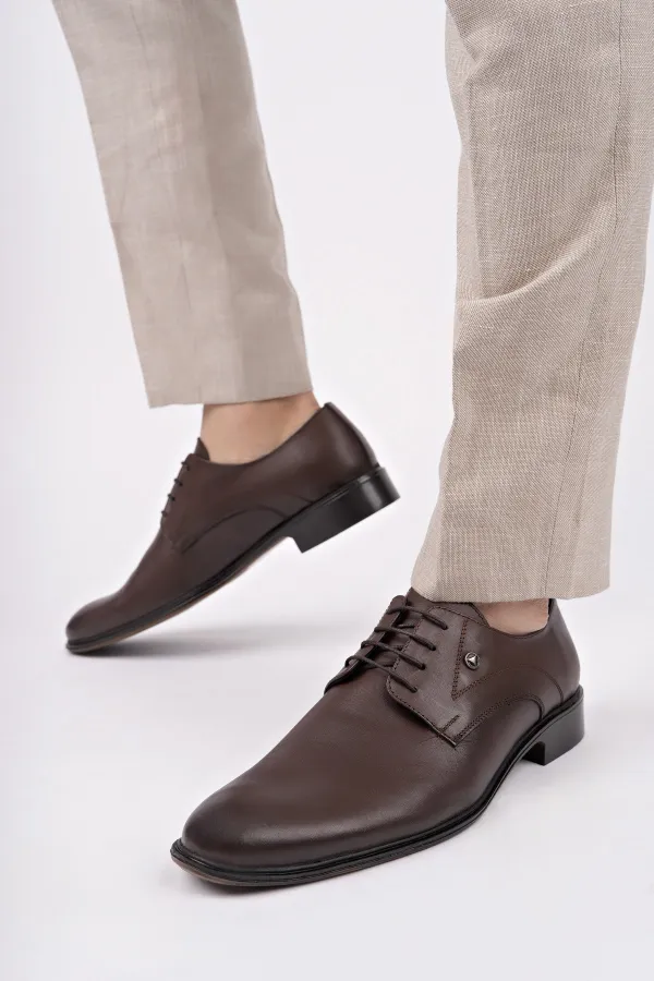 Chaussures classiques pour hommes Muggo H043 en cuir véritable