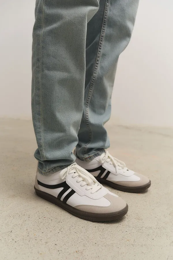 Muggo GARCİA Garantili Unisex Ortopedik Günlük Bağcıklı Yürüyüş Koşu Sneaker Spor Ayakkabı