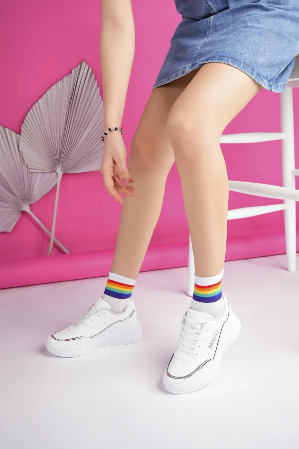 Chaussures de sport orthopédiques décontractées à lacets pour femmes Muggo Happy Guaranteed, élégantes et confortables