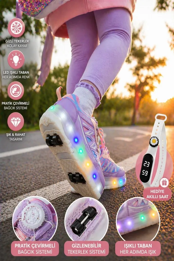 Muggo SKATE Kids' Light-Up Roller Skates/Sneakers Muggo SKATE Kids' Light-Up Roller Skates/Sneakers