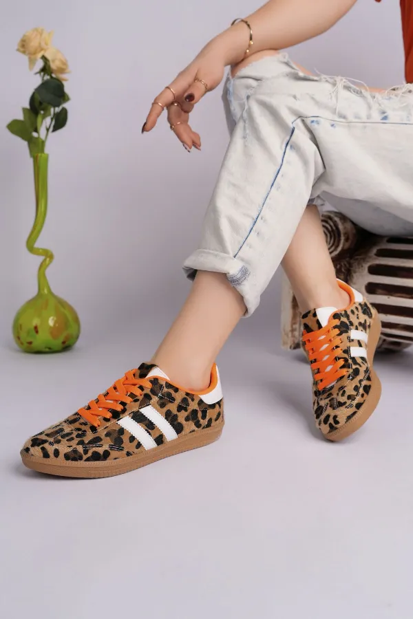 Muggo TAUPE Double Lace-Up Women's Casual Sneaker Sports Shoes