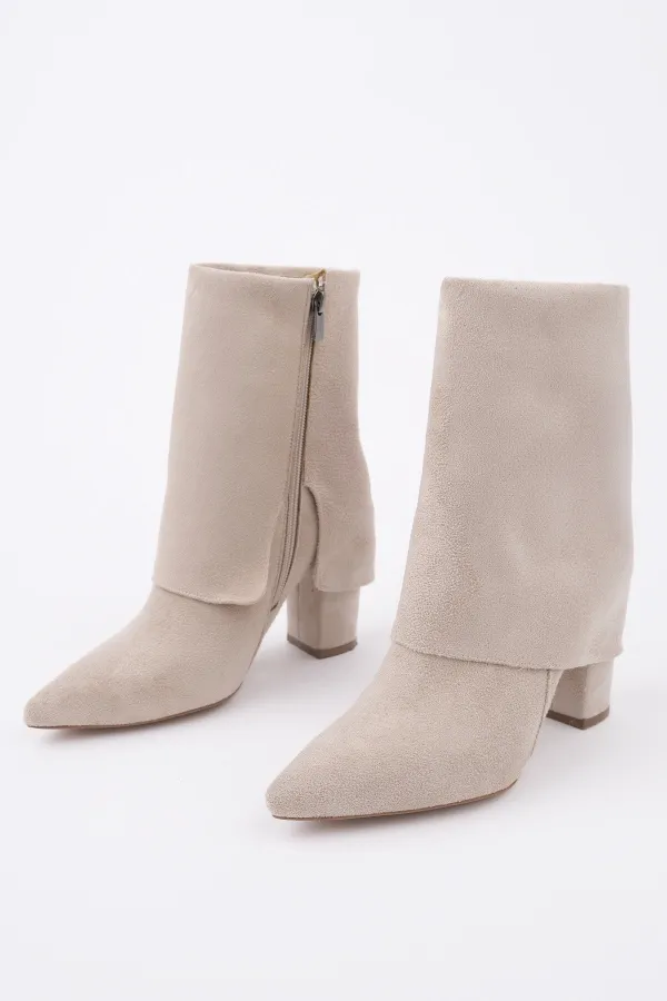 Bottes Muggo IMPERA à bout pointu, talon épais et fermeture éclair pour femmes