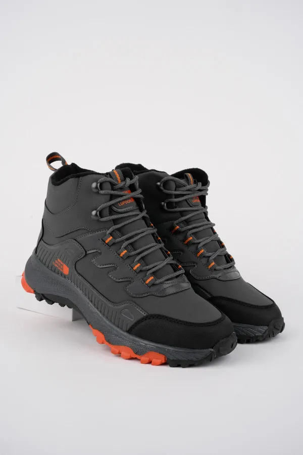 Bottes d'hiver unisexes Muggo Alaska, garanties pour la randonnée en plein air, à lacets et fermeture éclair latérale.