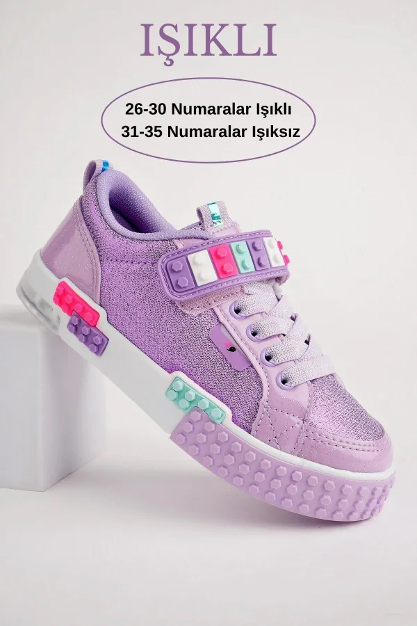 Chaussures de sport orthopédiques Muggo SONIC Guaranteed, à lacets et velcro, sur le thème Lego