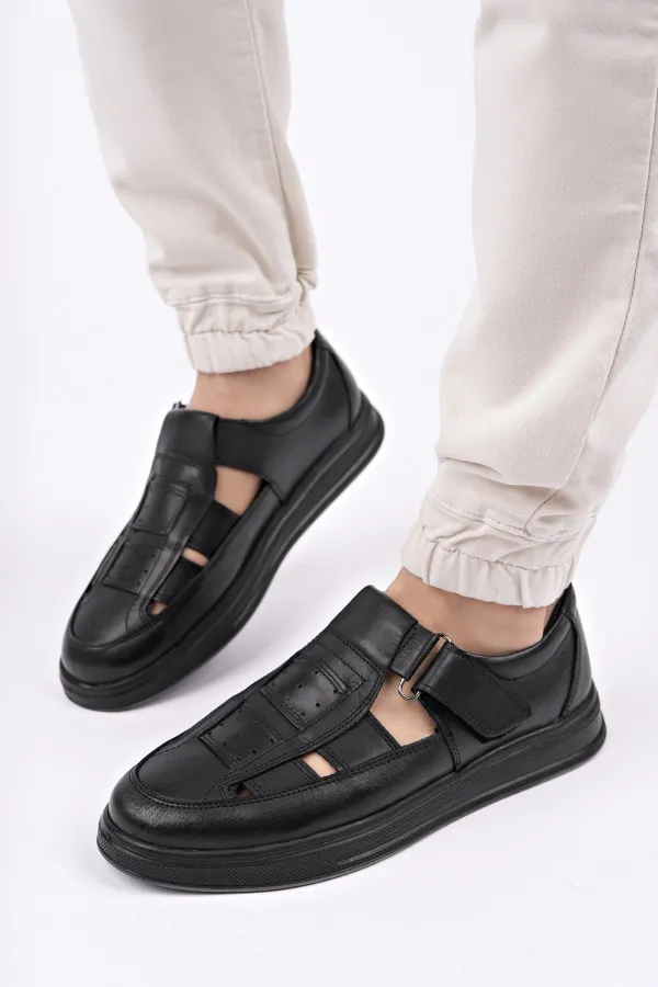 Muggo Oliver Guaranteed Men's Casual Classic Genuine Leather Comfortable Orthopedic Sandals