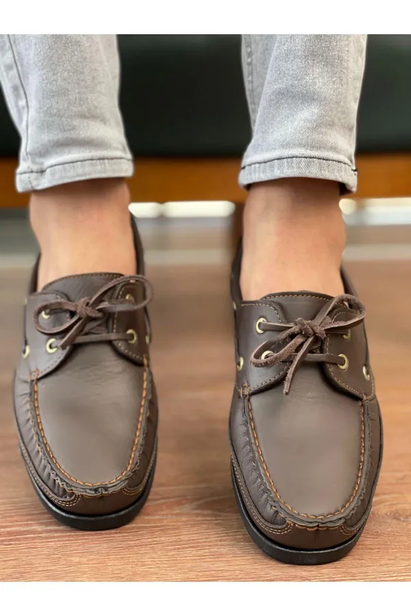 Muggo MİLLER Garantili Hakiki Deri Erkek Günlük Klasik Casual Ayakkabı