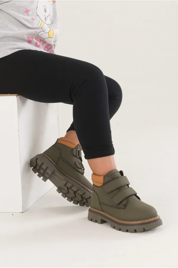 Bottes Muggo GADGET pour enfants, unisexes, confortables et résistantes au froid, avec fermeture velcro.