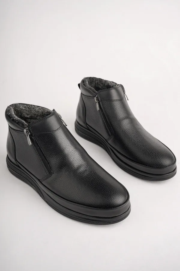 Muggo DAVILA Guaranteed Double Zip Fur-Lined Men's Boots