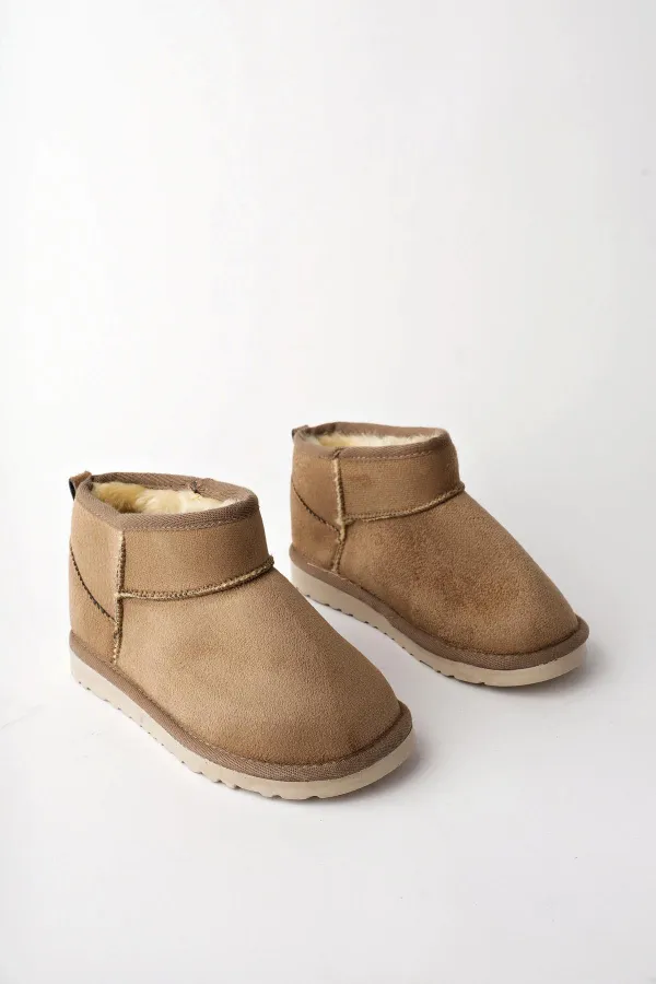 Bottines Muggo SNOW Guaranteed pour enfants, unisexes, à semelle épaisse et doublure en fourrure, idéales au quotidien.