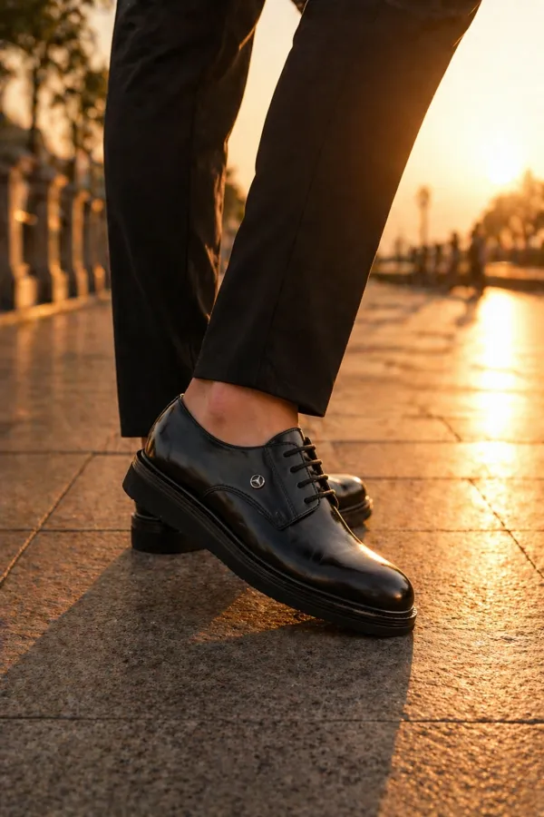 Chaussures décontractées classiques pour hommes Muggo EDWIN à lacets et semelle confortable