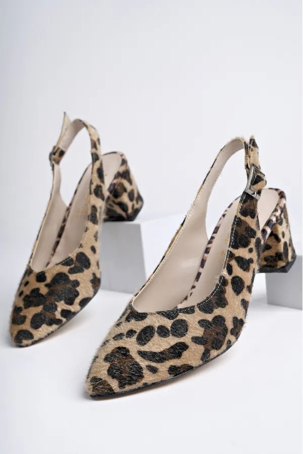 Muggo GZHW711 Escarpins à talons hauts pour femmes, dos nu, style classique décontracté, élégants et confortables.