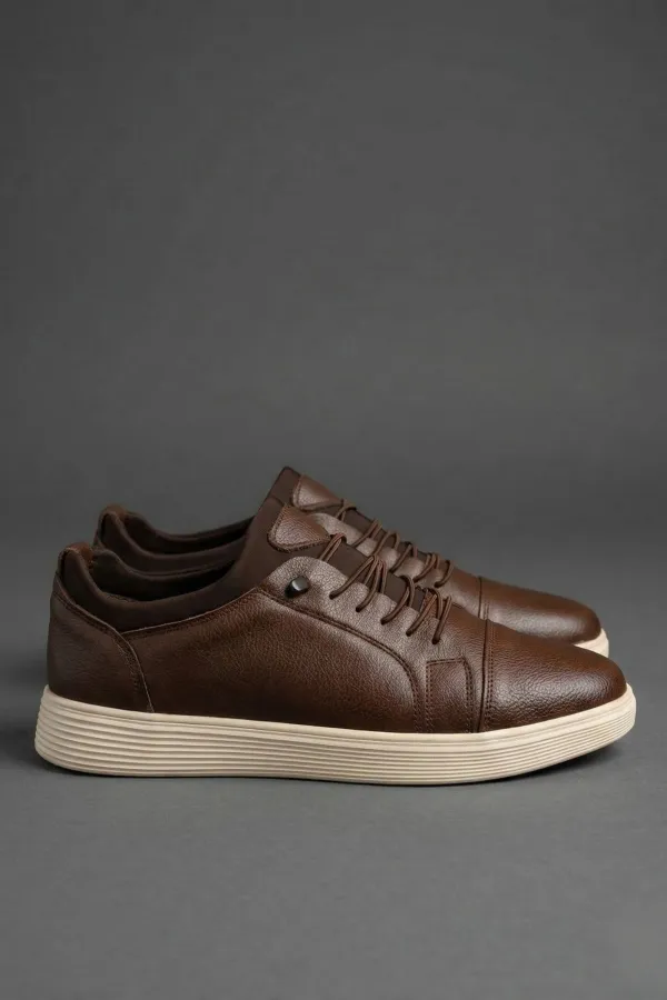 Chaussures décontractées classiques à lacets en cuir véritable Muggo JUNO pour hommes