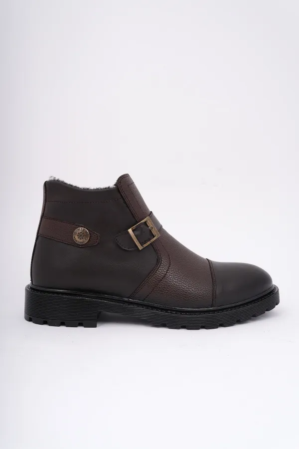 Muggo RODRİGUEZ Garantili Fermuarlı Kürklü Soğuk Geçirmez Erkek Bot