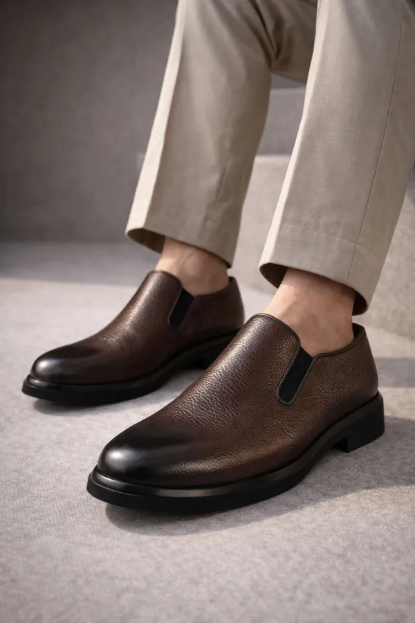 Muggo DIMITROV Genuine Leather Laceless Men's Classic Casual Shoes Muggo DIMITROV Genuine Leather Laceless Men's Classic Casual Shoes