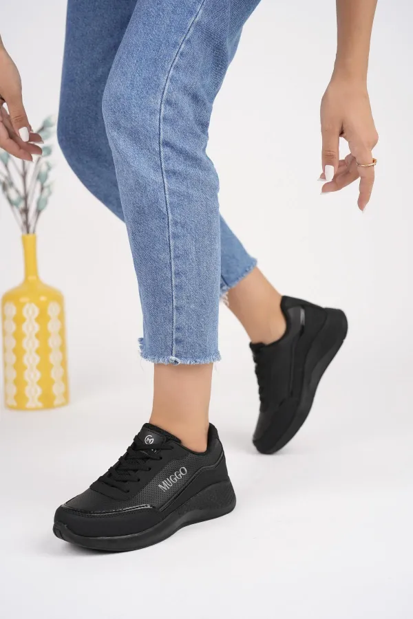 Chaussures de sport orthopédiques décontractées à lacets pour femmes Muggo Happy Guaranteed, élégantes et confortables