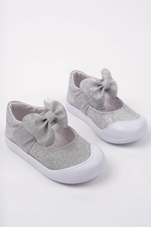 Muggo MOLİNA Cırtlı Fiyonklu Günlük Kız Çocuk İlk Adım Bebek Spor Ayakkabı